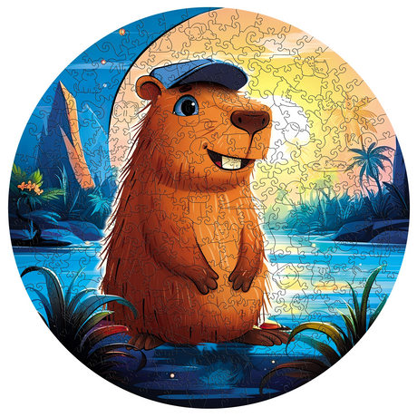 Capybara (200 Teile) - Holzpuzzle