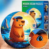 Capybara (200 Teile) - Holzpuzzle