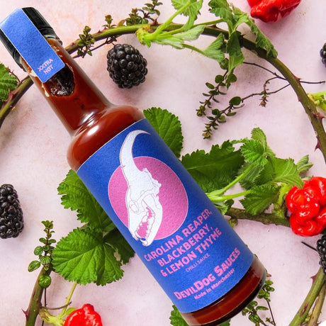 Carolina Reaper, Blackberry & Lemon Thyme (150 ml) - Scharfe Sauce