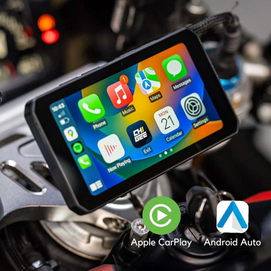 Chigee - AIO-5 Lite (inkl. Kameras) - Motorrad Smart-Display mit Apple CarPlay und Android Auto