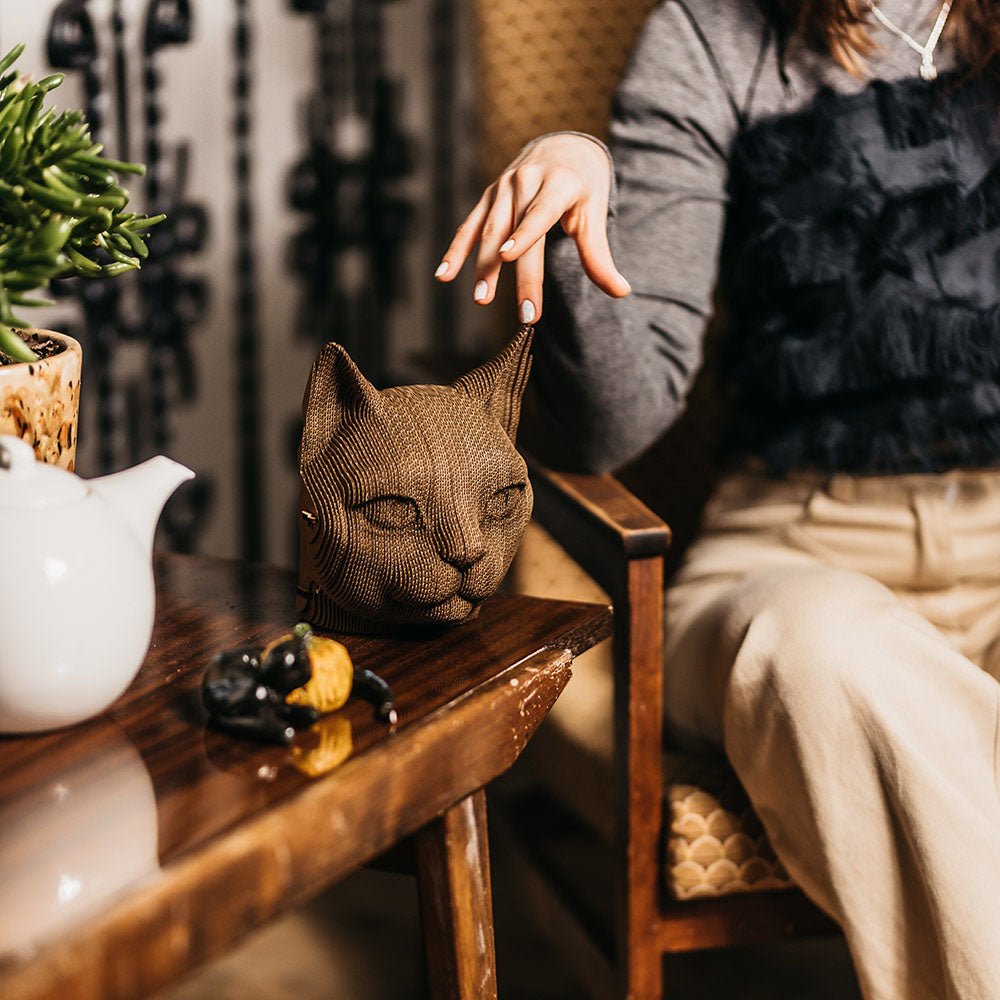 Katze - 3D Modell aus Karton