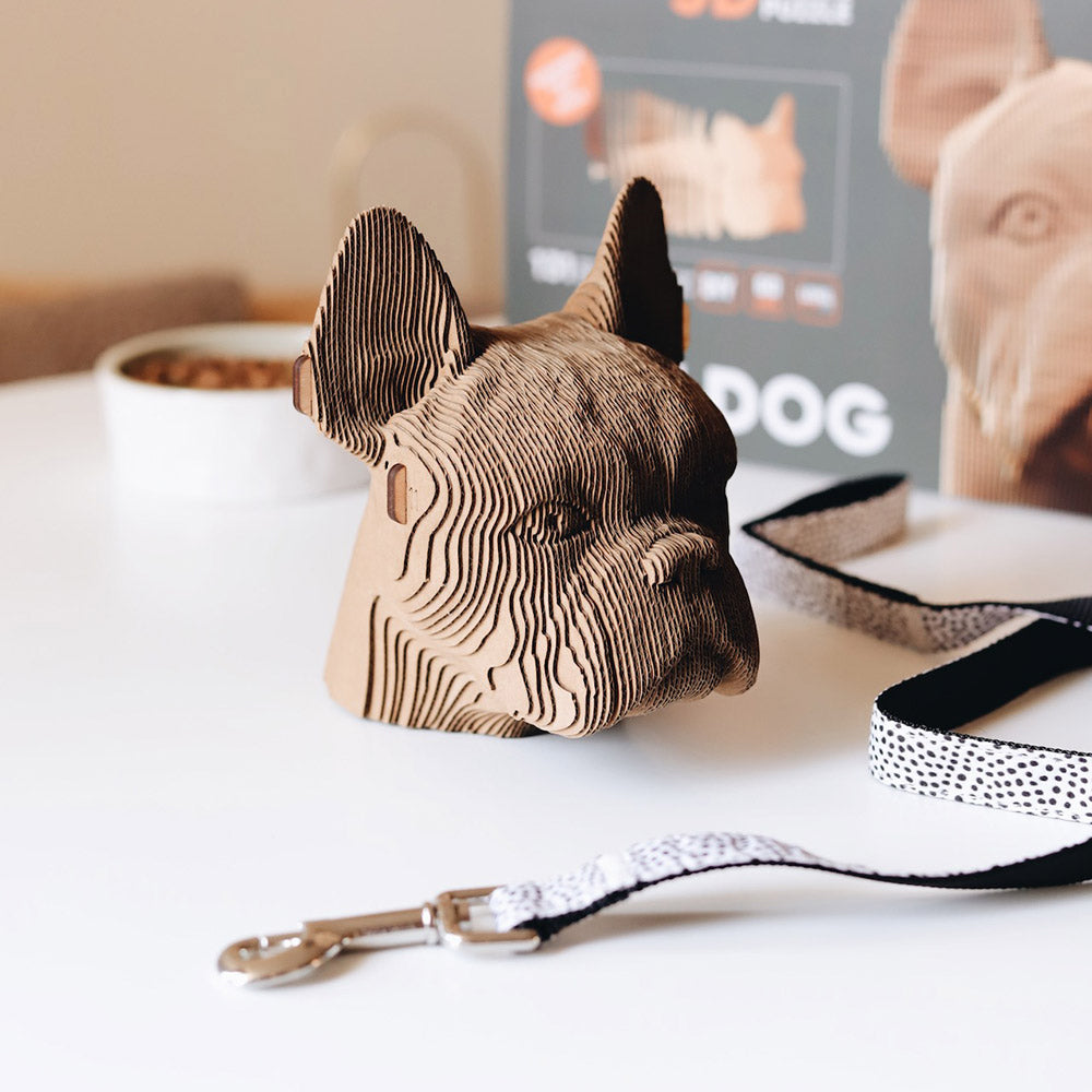 Bulldog - 3D Modell aus Karton