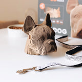 Bulldog - 3D Modell aus Karton