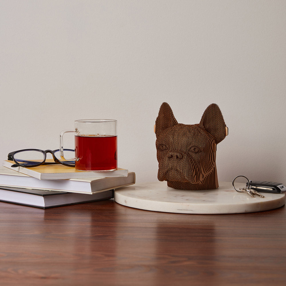 Bulldog - 3D Modell aus Karton