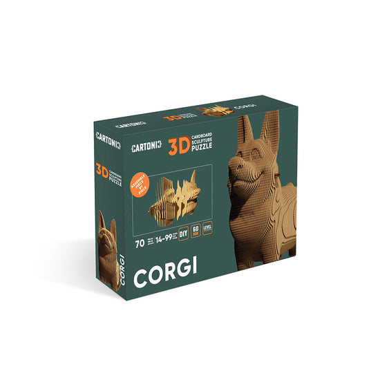 Cartonic - Corgi - 3D Modell aus Karton