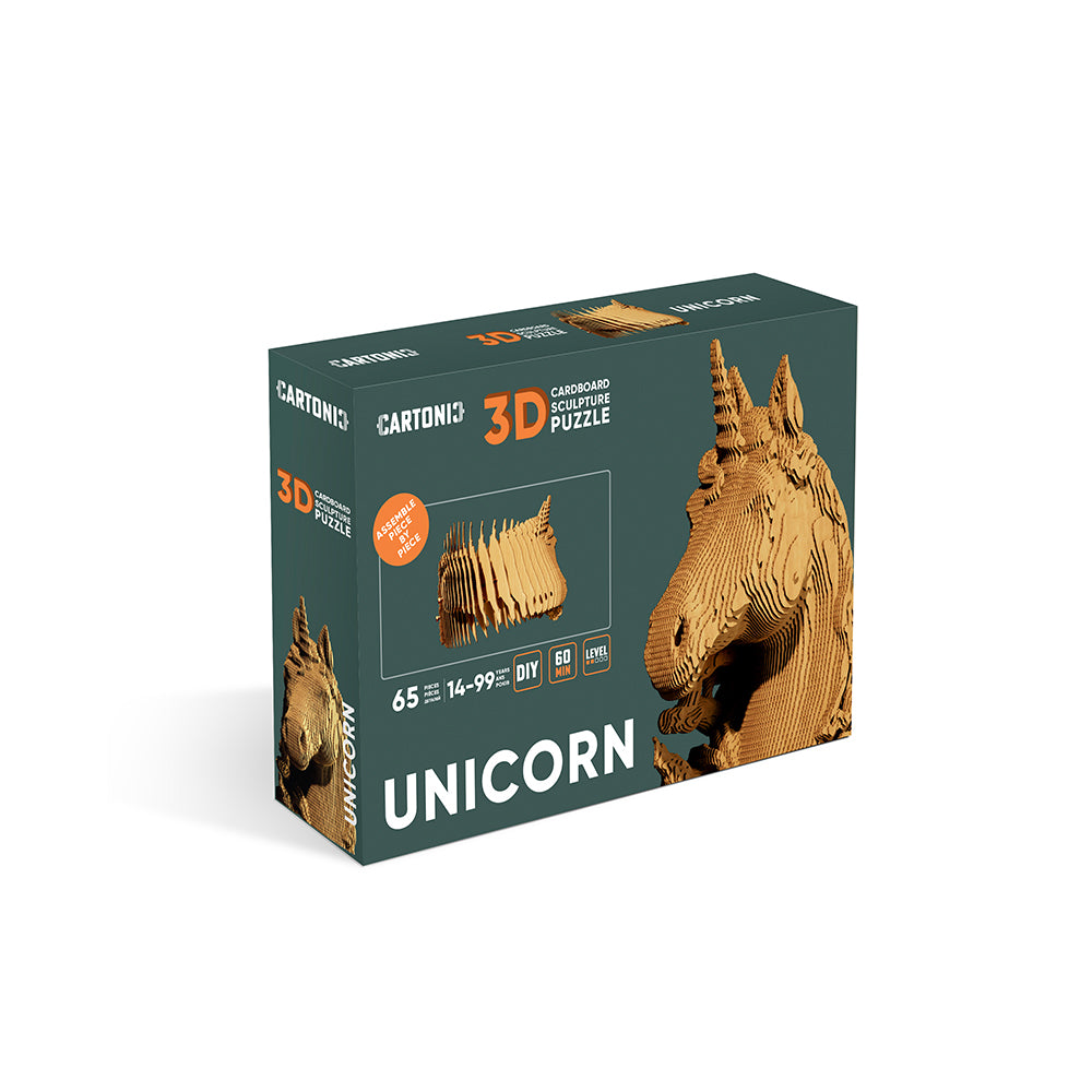 Einhorn - 3D Modell aus Karton
