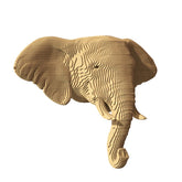 Elefant - 3D Modell aus Karton