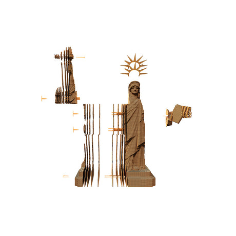 Freiheitsstatue - 3D Modell aus Karton