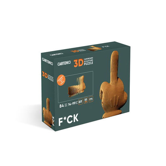 Cartonic - F*CK U - 3D Modell aus Karton