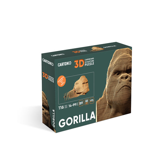 Cartonic - Gorilla - 3D Modell aus Karton