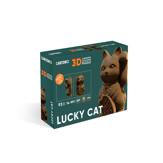 Cartonic - Lucky Cat - 3D Modell aus Karton