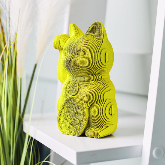 Cartonic - Lucky Cat - 3D Modell aus Karton