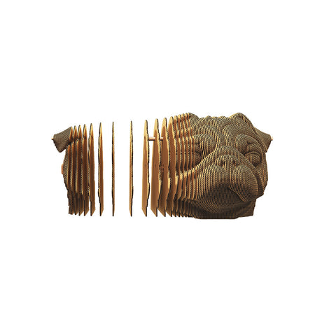Mops - 3D Modell aus Karton