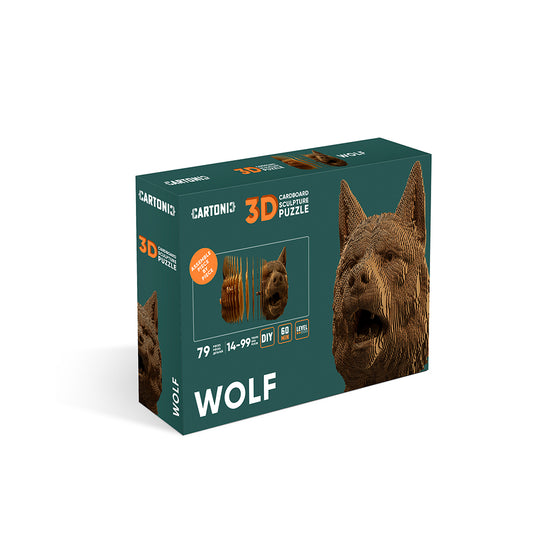 Cartonic - Wolf - 3D Modell aus Karton