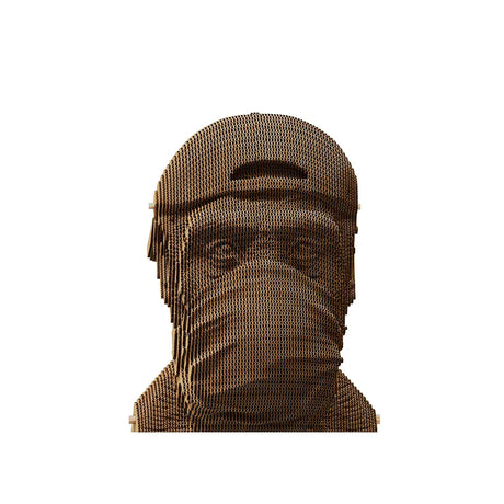 Affe "Speak No Evil" - 3D Modell aus Karton