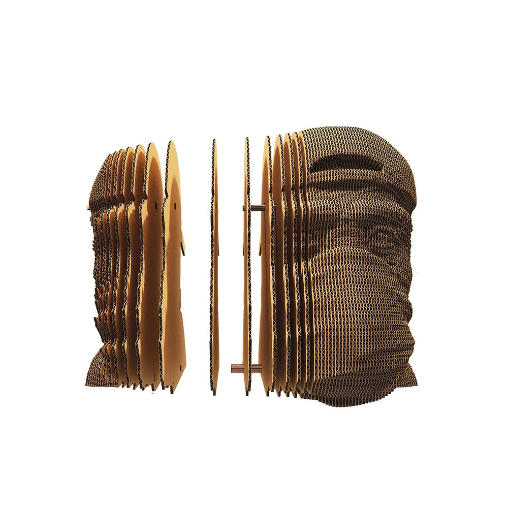 Affe "Speak No Evil" - 3D Modell aus Karton