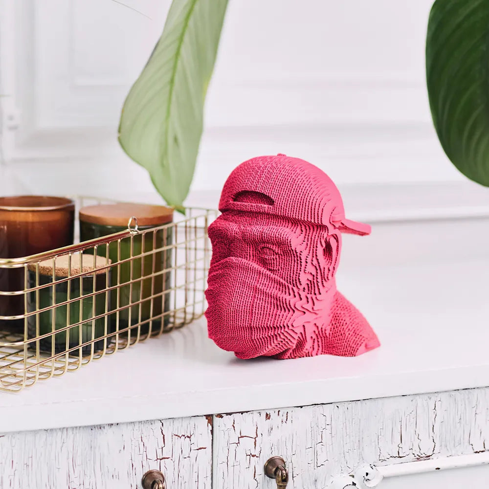 Affe "Speak No Evil" - 3D Modell aus Karton