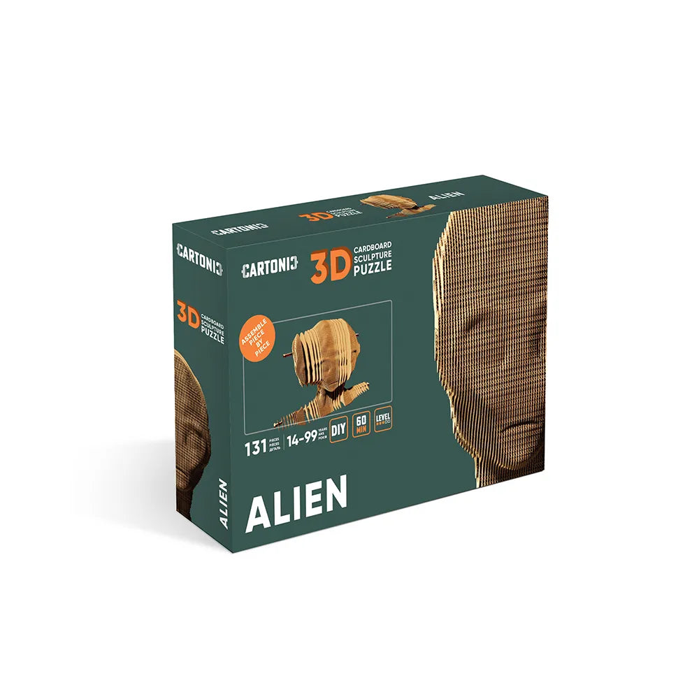 Alien - 3D Modell aus Karton