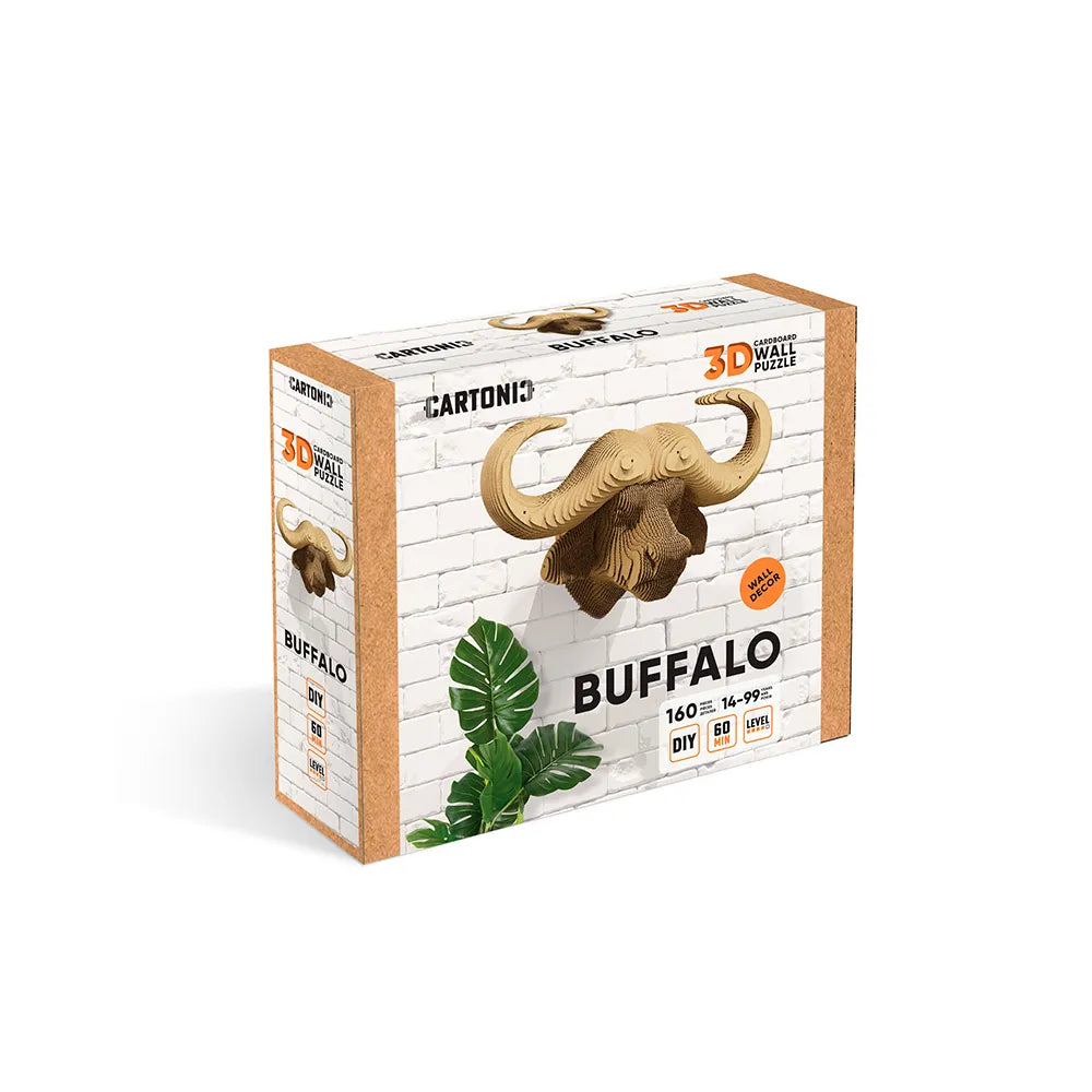 Büffel - 3D Modell aus Karton