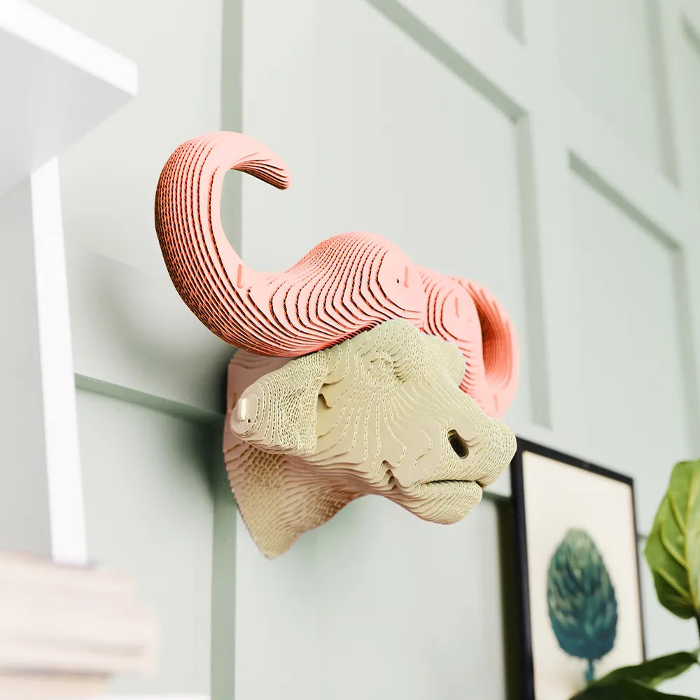 Büffel - 3D Modell aus Karton