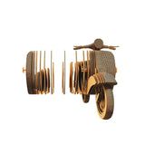 Scooter - 3D Modell aus Karton