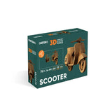 Scooter - 3D Modell aus Karton
