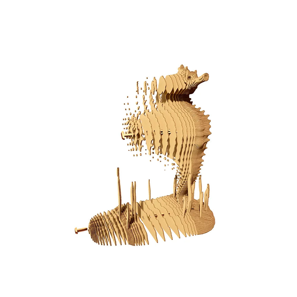 Seepferdchen - 3D Modell aus Karton