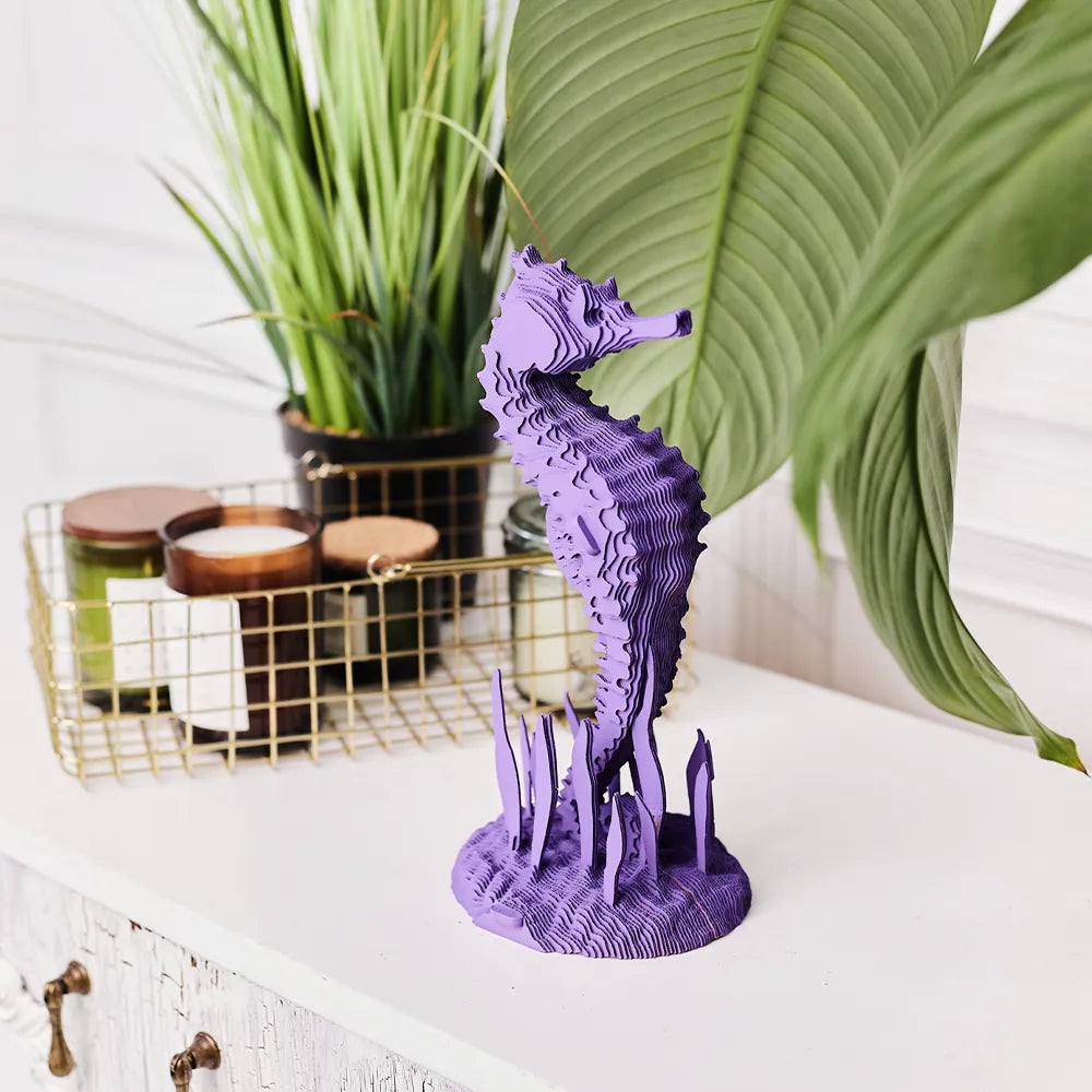 Seepferdchen - 3D Modell aus Karton