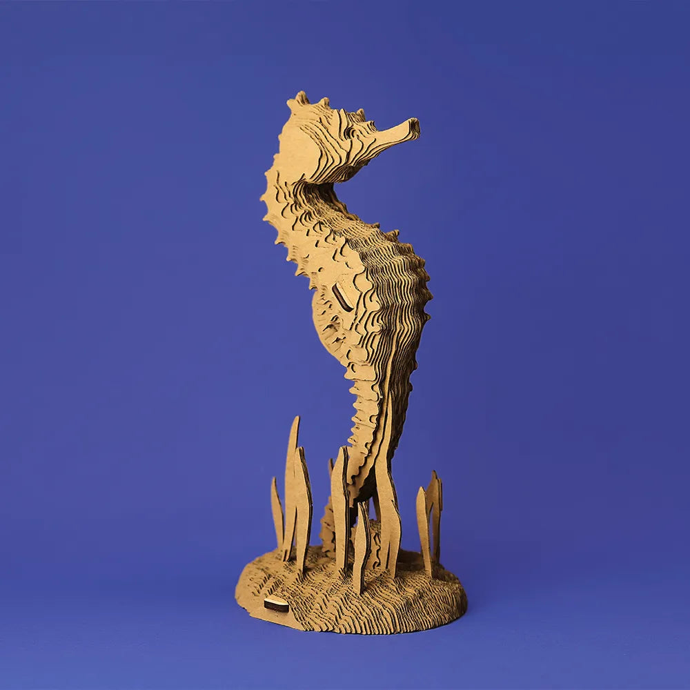Seepferdchen - 3D Modell aus Karton