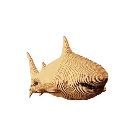 Weisser Hai - 3D Modell aus Karton