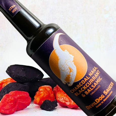 Charcoal Naga, Blackcurrant & Balsamic (150 ml) - Scharfe Sauce