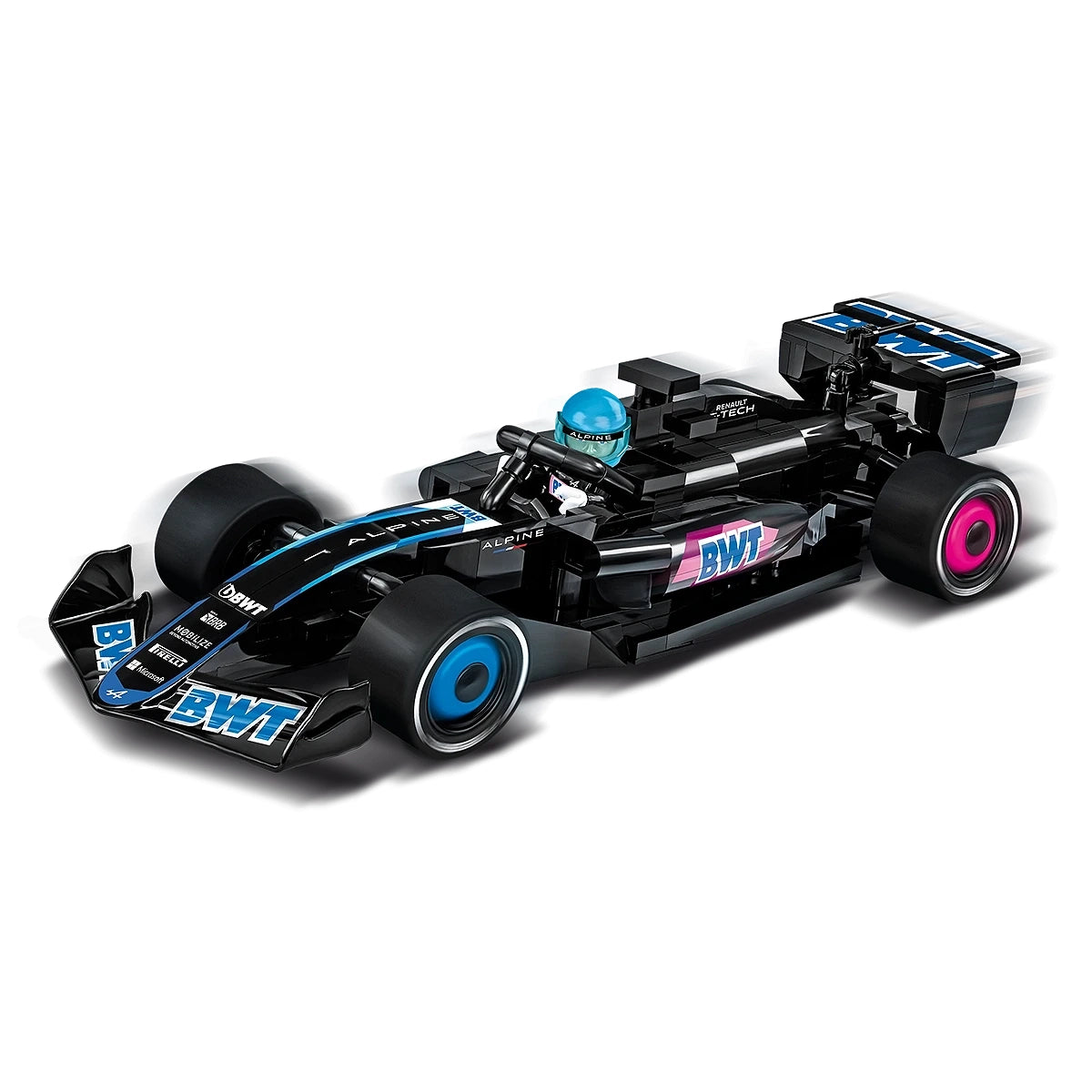 BWT Alpine F1 Team Rennwagen - Klemmbausteine