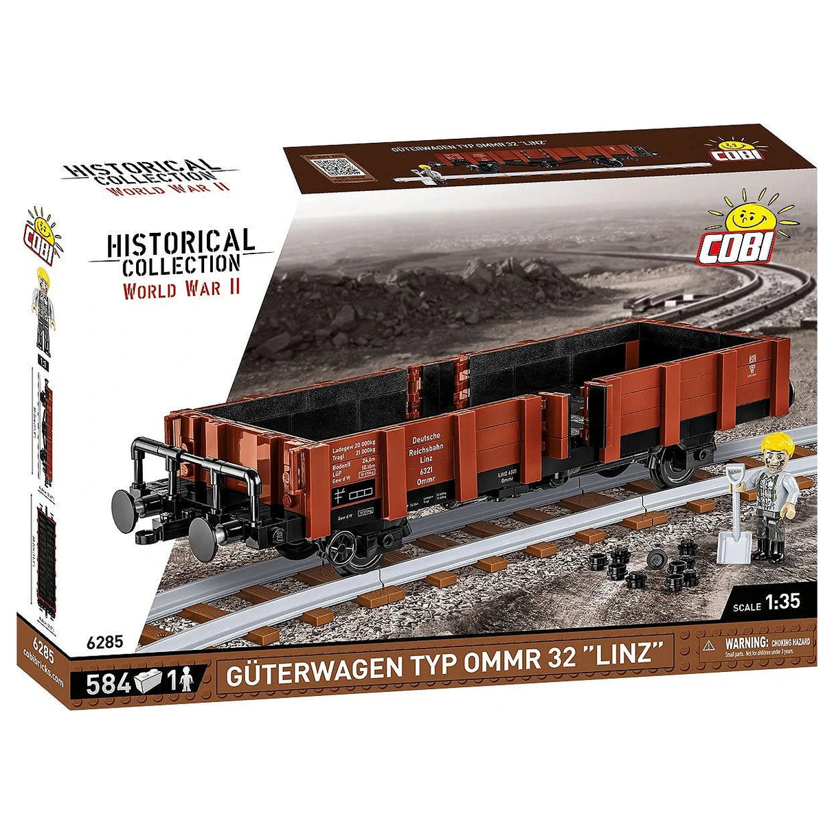 Güterwagen Typ OMMR 32 "Linz" - Klemmbausteine