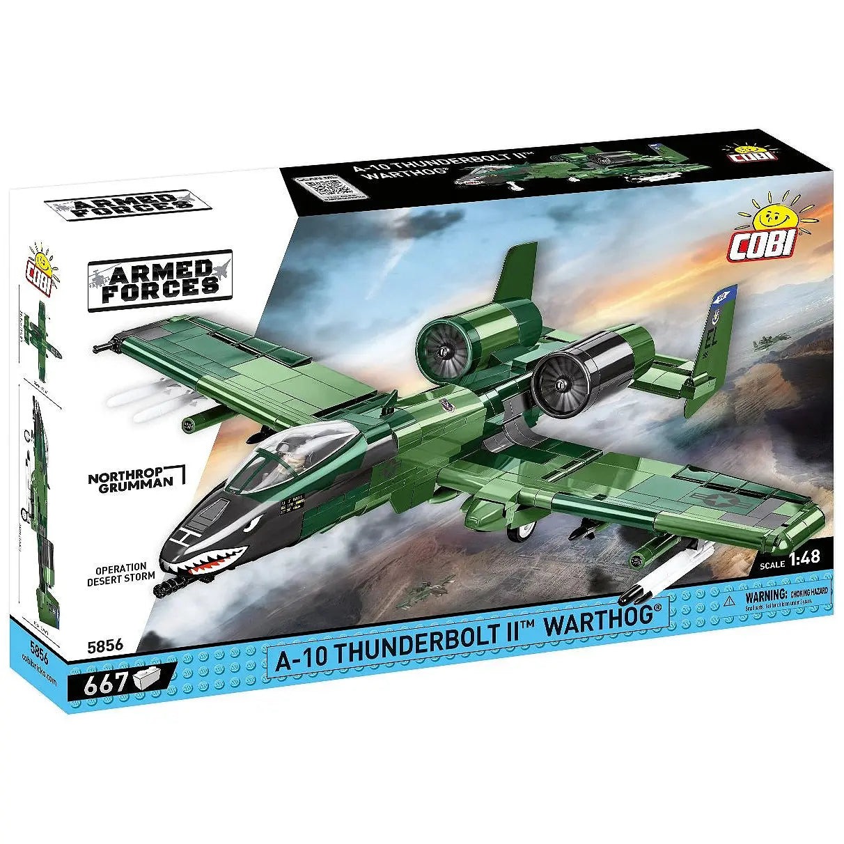 Kampfflugzeug A-10 Thunderbolt II Warthog - Klemmbausteine