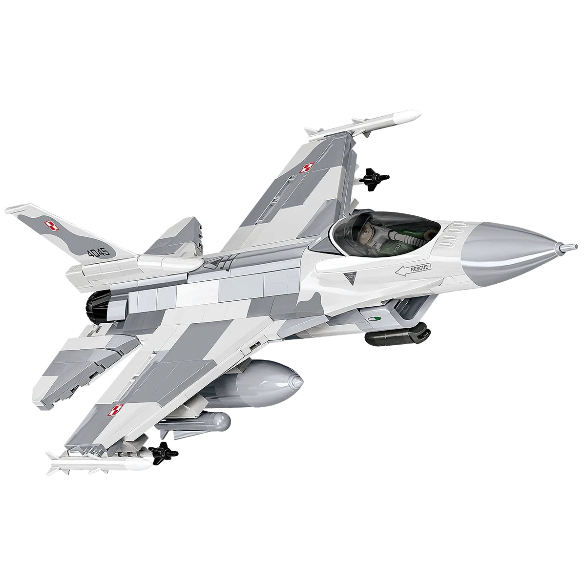 Kampfflugzeug F-16C Fighting Falcon - Klemmbausteine