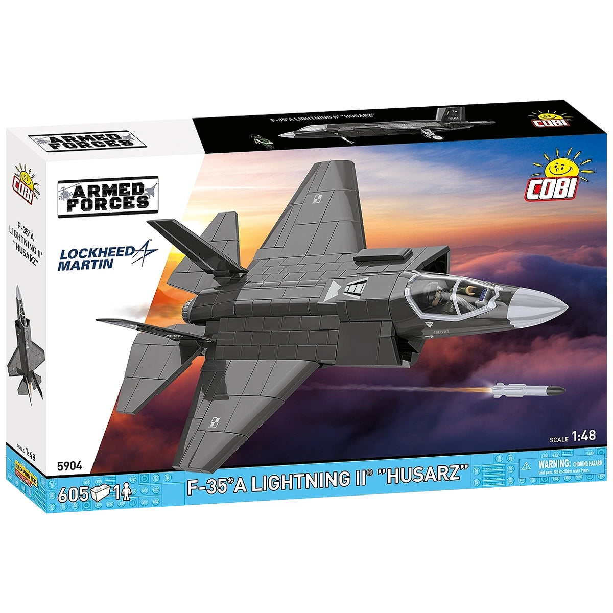 Kampfflugzeug F-35A Lightning II "Husarz" - Klemmbausteine