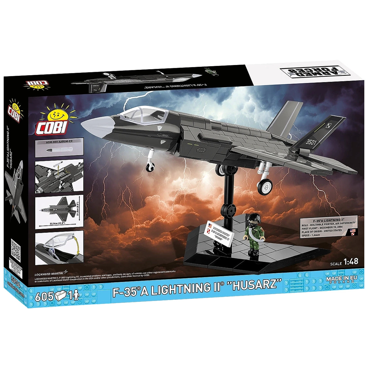 Kampfflugzeug F-35A Lightning II "Husarz" - Klemmbausteine
