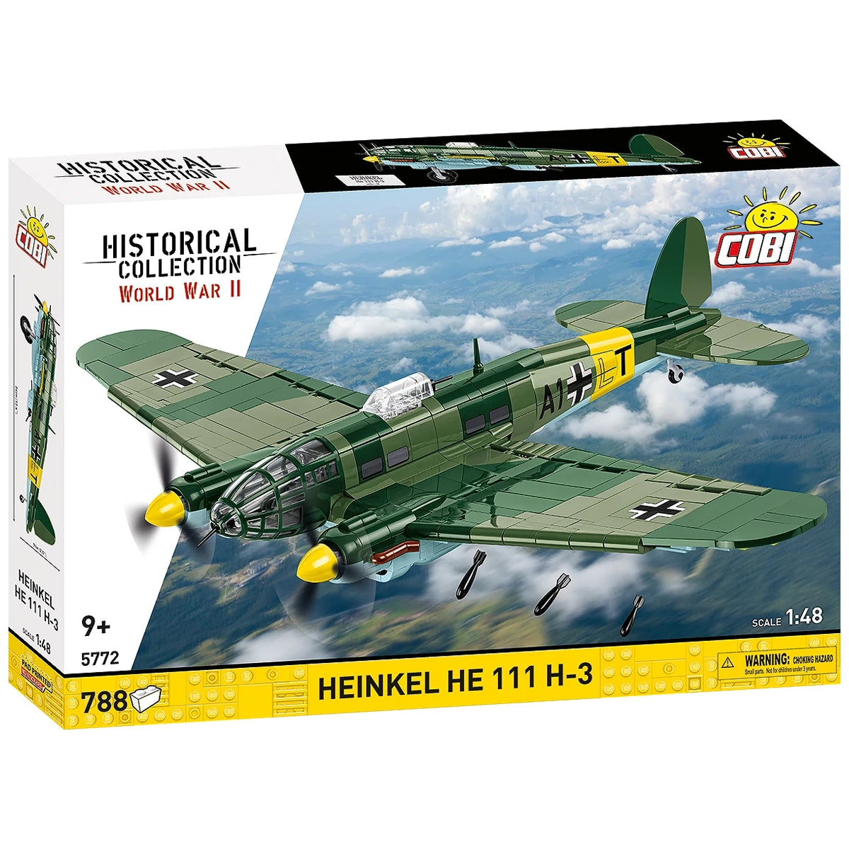 Kampfflugzeug Heinkel HE 111 H-3 - Klemmbausteine