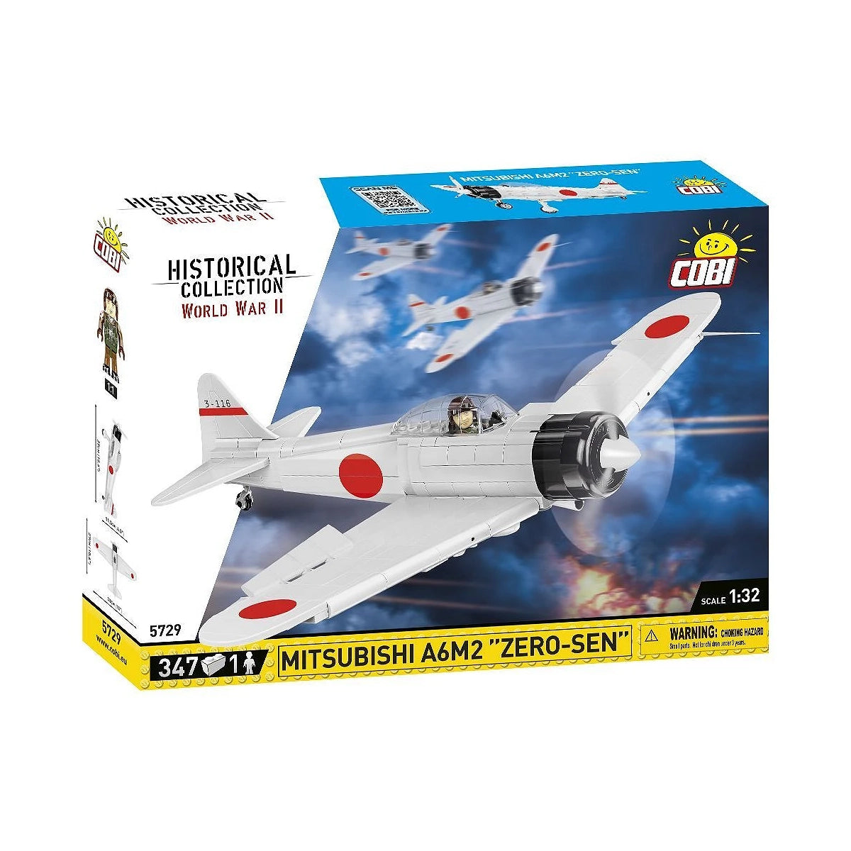 Kampfflugzeug Mitsubishi A6M2 "Zero-Sen" - Klemmbausteine