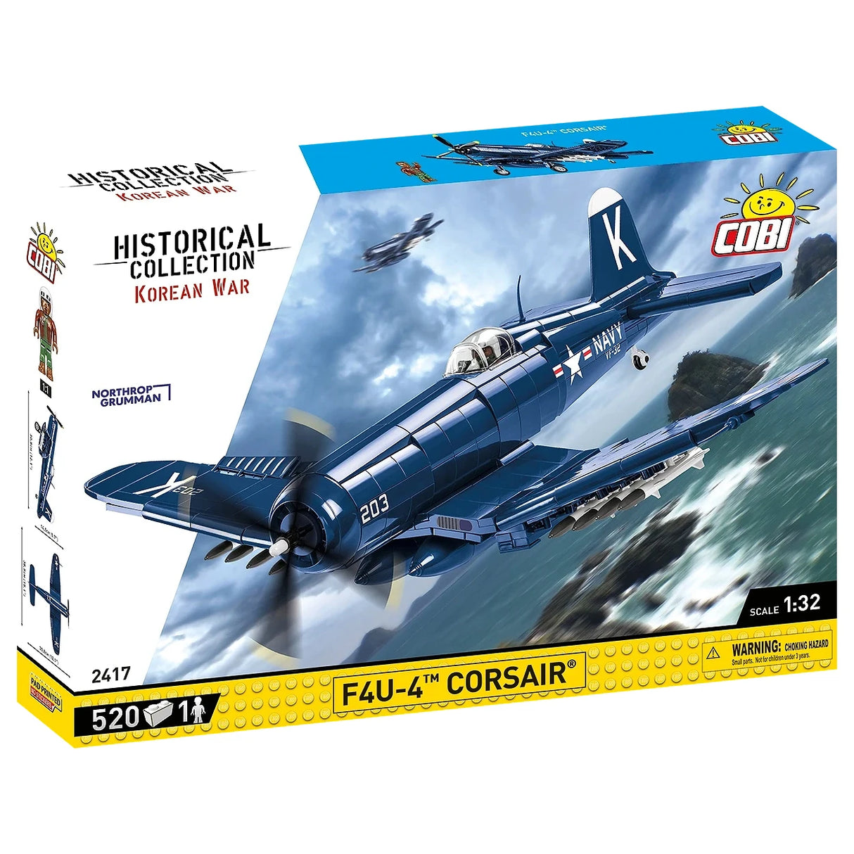 Kampfflugzeug Vought F4U Corsair - Klemmbausteine