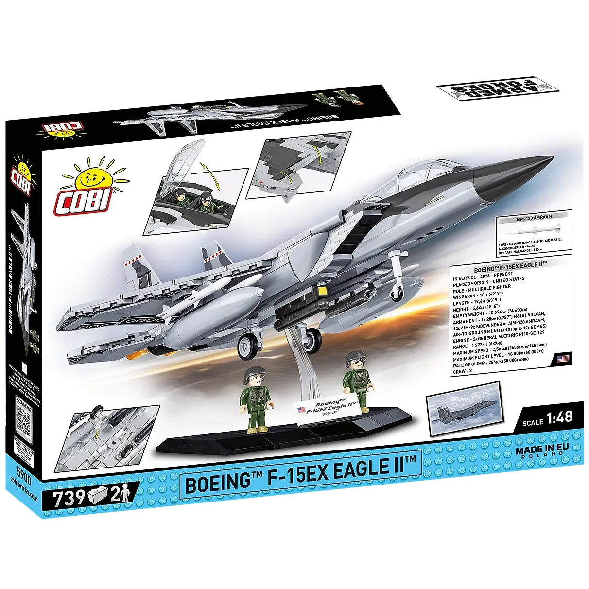 Kampfjet Boeing F-15 EX Eagle II - Klemmbausteine