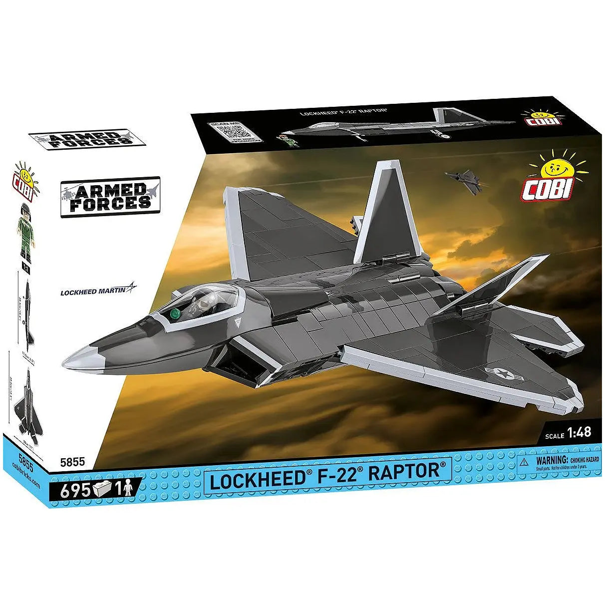 Kampfjet Lockheed F-22 Raptor - Klemmbausteine
