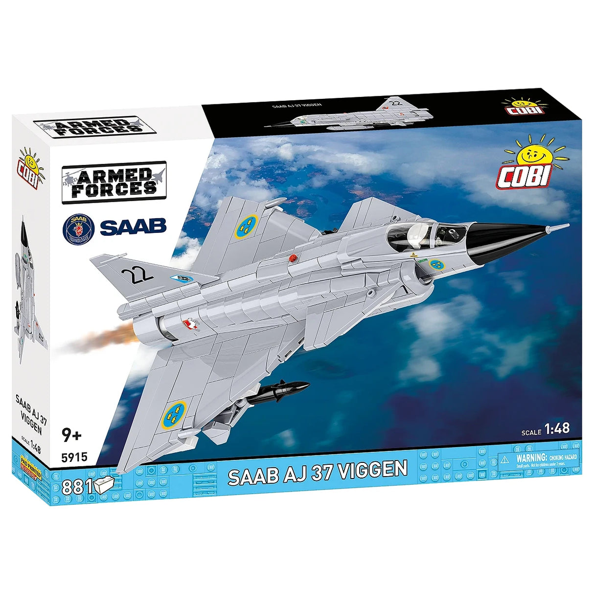 Kampfjet SAAB AJ 37 Viggen - Klemmbausteine