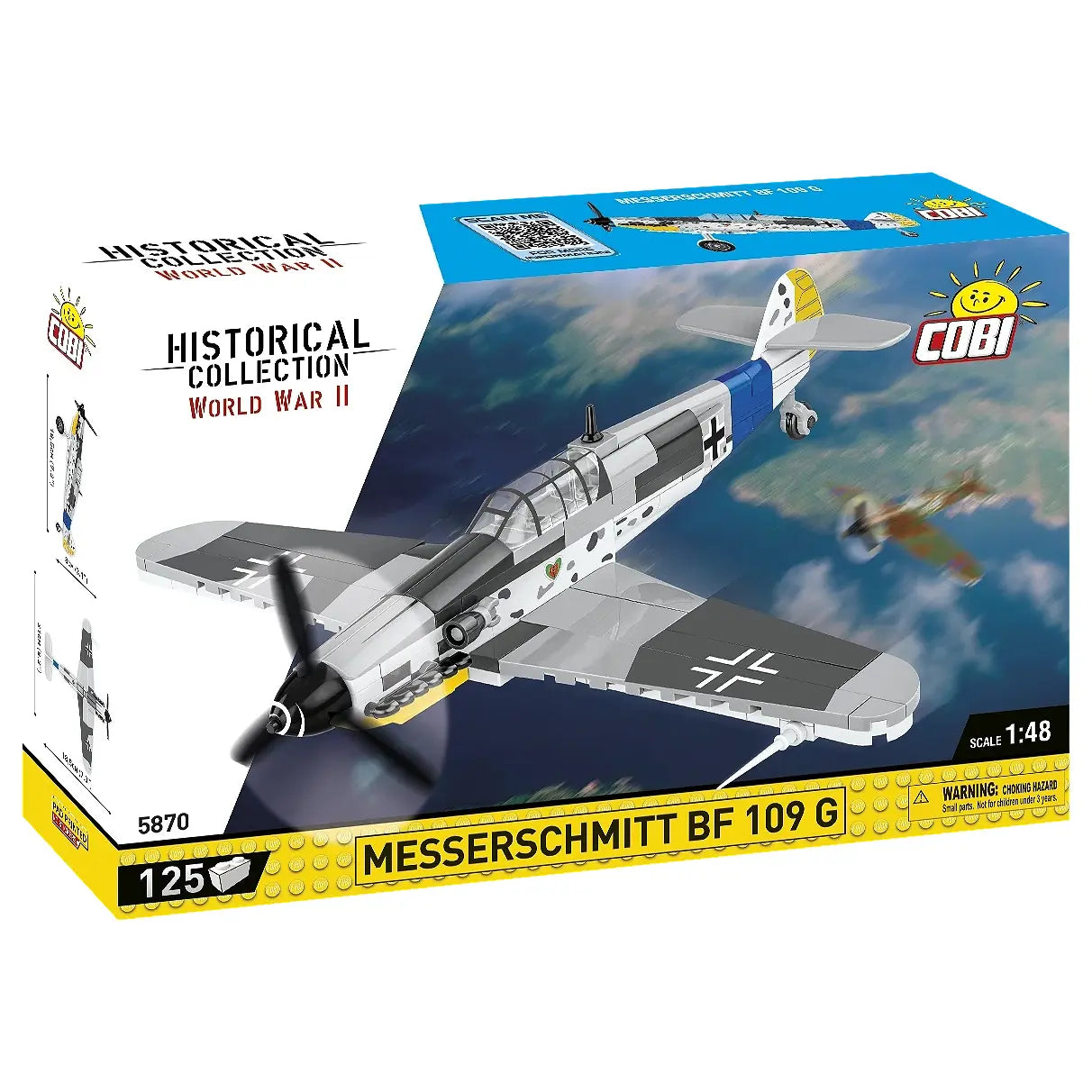 Kampfflugzeug Messerschmitt Bf 109 G - Klemmbausteine