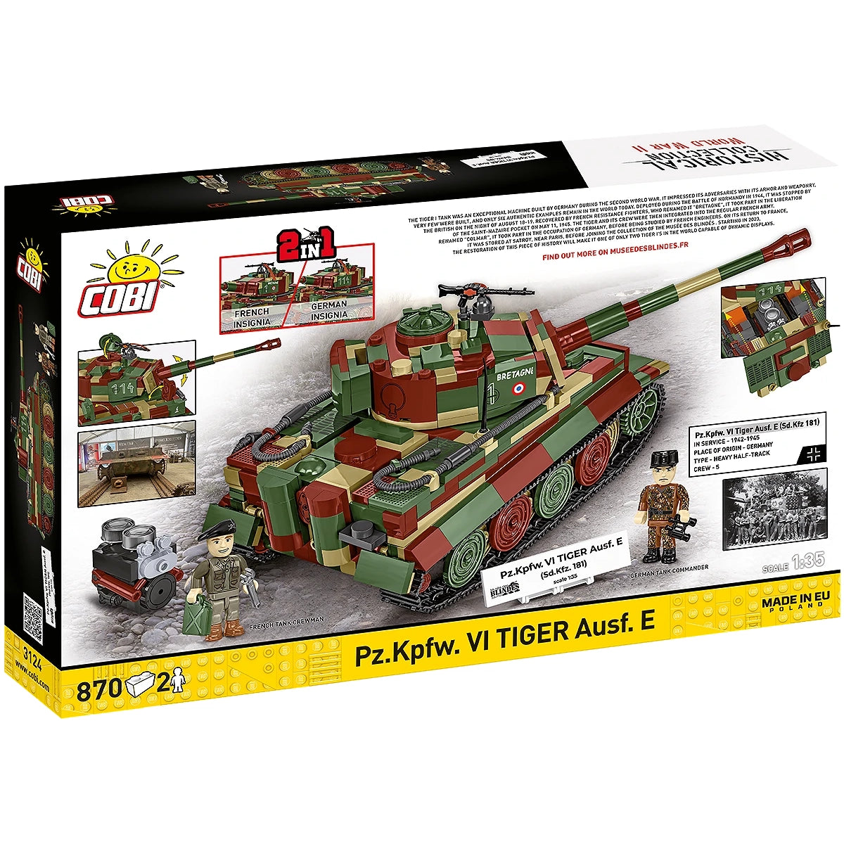 Panzer "Pz.Kpfw. VI Tiger Ausf. E" - Klemmbausteine