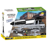 V2 Rakete mit Meillerwagen - Klemmbausteine