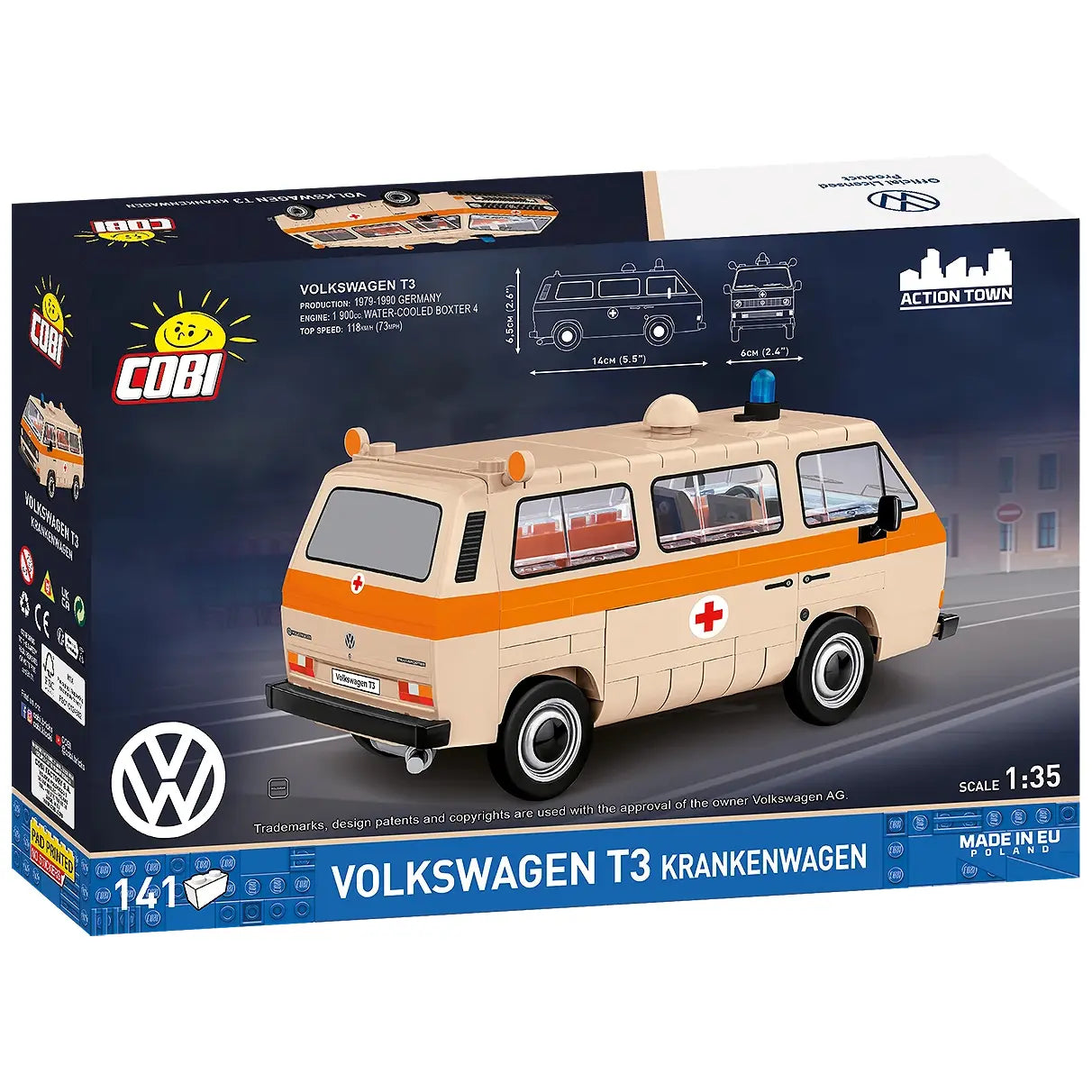 VW T3 Krankenwagen - Klemmbausteine
