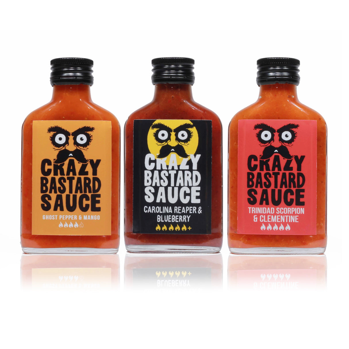 Schärfste Saucen 3er-Set (3 x 100 ml) - Scharfe Sauce