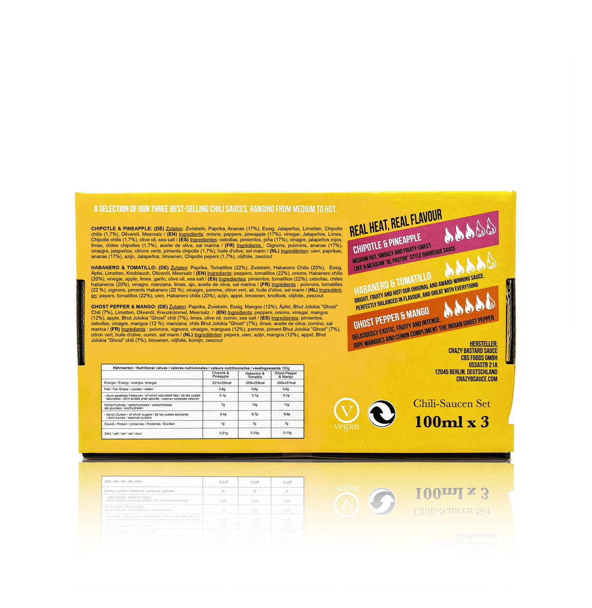 Beliebteste Saucen 3er-Set (3 x 100 ml) - Scharfe Sauce
