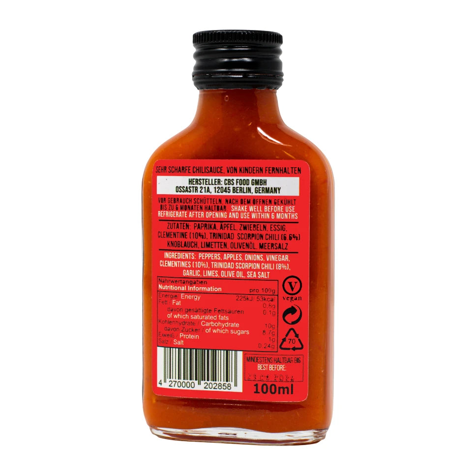 Superhot & Red Saucen (6 x 100 ml) - Scharfe Sauce